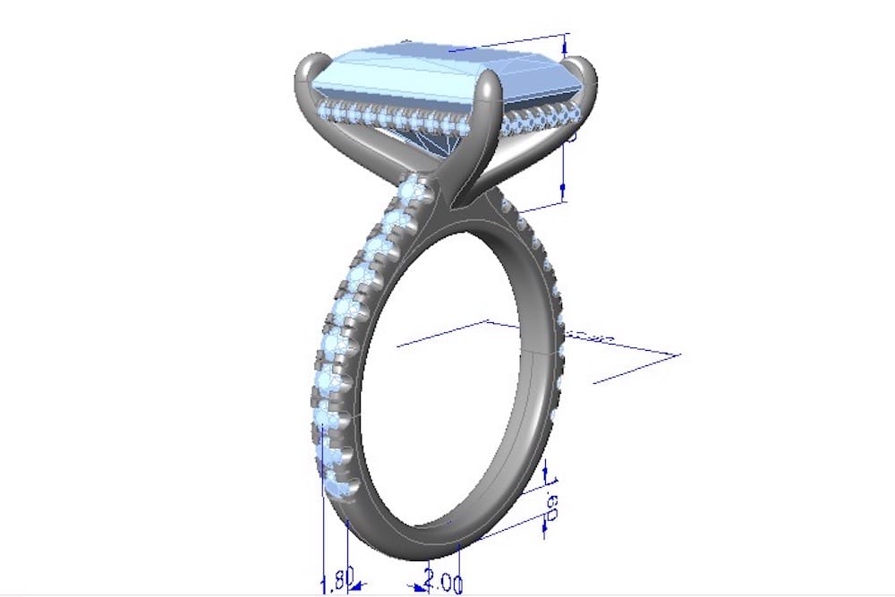 Custom Ring Design - Cad Custom Ring Design - Cad