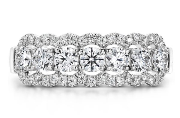 Fire Aurora Seven Diamond Band