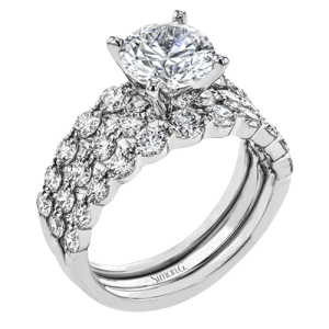 Wedding Set in 18k Gold with Diamonds