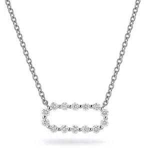 Cloud Pavé Link Necklace