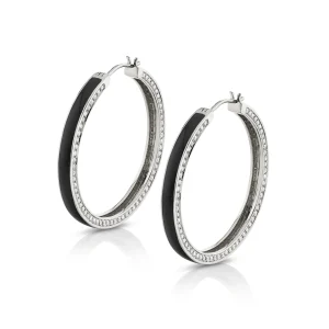 Chroma Pavé Edge Hoop Earrings