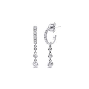Chroma Gold Dangle Hoops