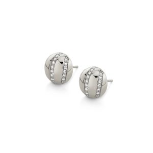 Orb Stripe Button Studs