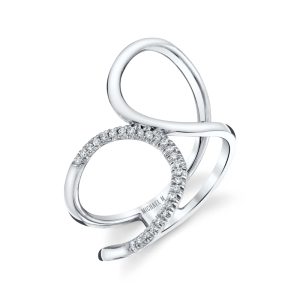 Diamond Twist Bridge Ring