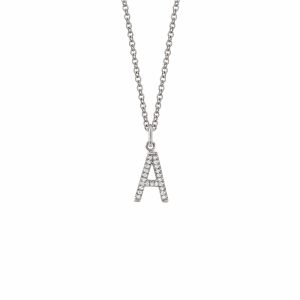Diamond Initial Pendant