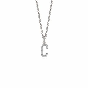 Diamond Initial Pendant
