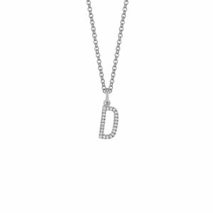 Diamond Initial Pendant