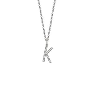 Diamond Initial Pendant