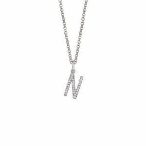 Diamond Initial Pendant