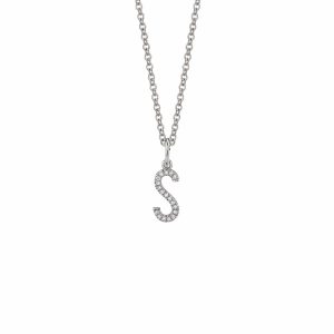 Diamond Initial Pendant