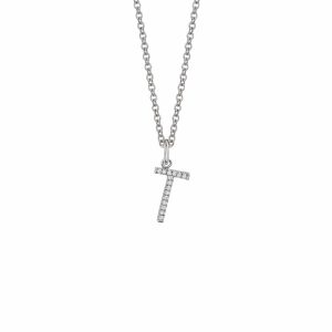 Diamond Initial Pendant