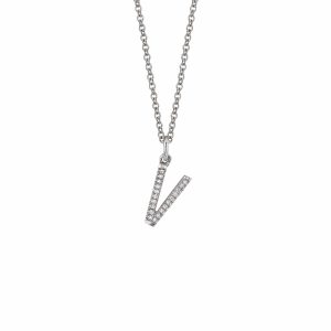 Diamond Initial Pendant