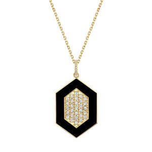 Chroma Pavé Hexagon Pendant