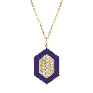 Chroma Pavé Hexagon Pendant