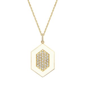 Chroma Pavé Hexagon Pendant