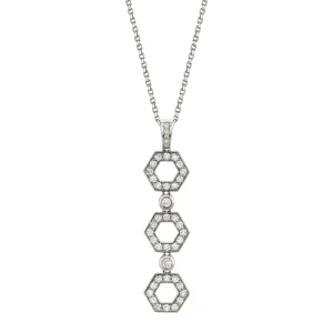 Pavé Hex Infinity Pendant