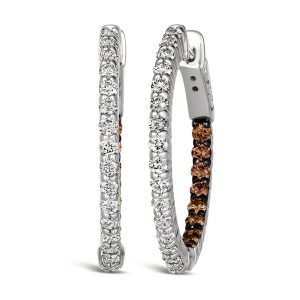 14K WHITE GOLD DIAMOND  EARRINGS