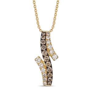 14K YELLOW GOLD DIAMOND  PENDANT