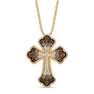 14K YELLOW GOLD DIAMOND  PENDANT