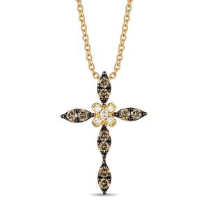 14K YELLOW GOLD DIAMOND  PENDANT