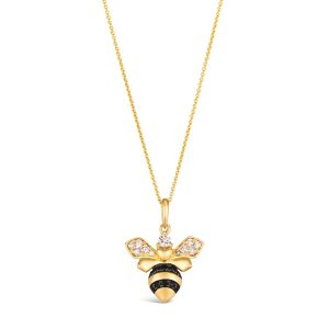 14K YELLOW GOLD DIAMOND  PENDANT
