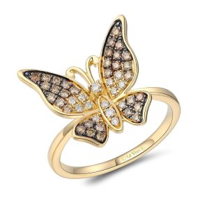 14K YELLOW GOLD DIAMOND  RING