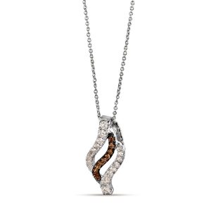 14K WHITE GOLD DIAMOND  PENDANT
