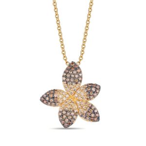 14K YELLOW GOLD DIAMOND  PENDANT