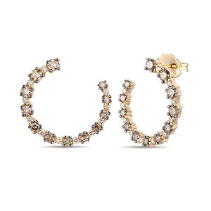 14K YELLOW GOLD DIAMOND  EARRINGS