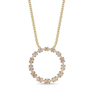14K YELLOW GOLD DIAMOND  PENDANT