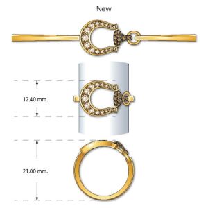 14K YELLOW GOLD DIAMOND  RING