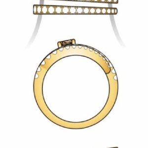 14K YELLOW GOLD DIAMOND  RING