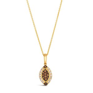 14K YELLOW GOLD DIAMOND  PENDANT