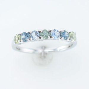 14K WHITE GOLD MONTANA SAPPHIRE RING