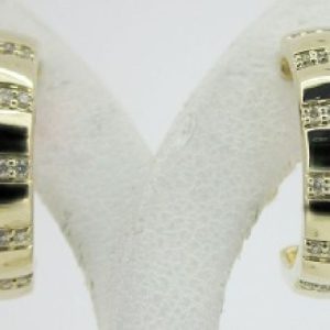 14K YELLOW GOLD DIAMOND  EARRINGS