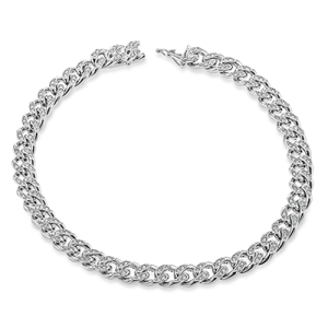 Gent Bracelet in 14k Gold with Diamonds