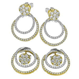 Earring in 18k Gold with Diamonds
