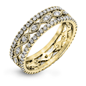 Anniversary Ring in 18k Gold with Diamonds