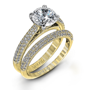 Wedding Set in 18k Gold with Diamonds