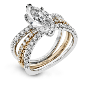 Wedding Set in 18k Gold with Diamonds