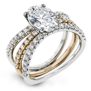 Wedding Set in 18k Gold with Diamonds