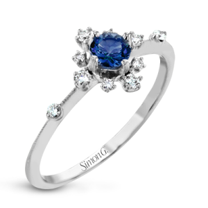 Color Ring in 18k Gold with Diamonds