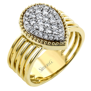Right Hand Ring in 18k Gold with Diamonds