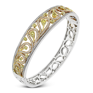 Bangle in 18k Gold with Diamonds