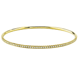 Bangle in 18k Gold with Diamonds