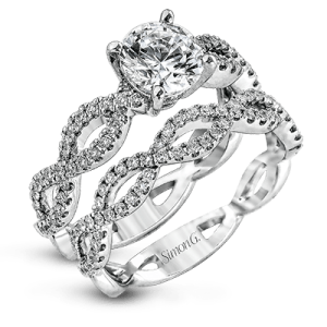 Wedding Set in 18k Gold with Diamonds