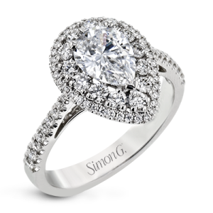 Engagement Ring in 18k Gold with Diamonds