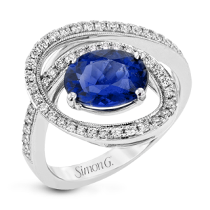 Color Ring in 18k Gold with Diamonds