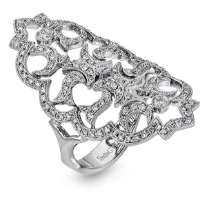 Right Hand Ring in 18k Gold with Diamonds