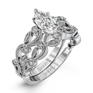 Wedding Set in 18k Gold with Diamonds